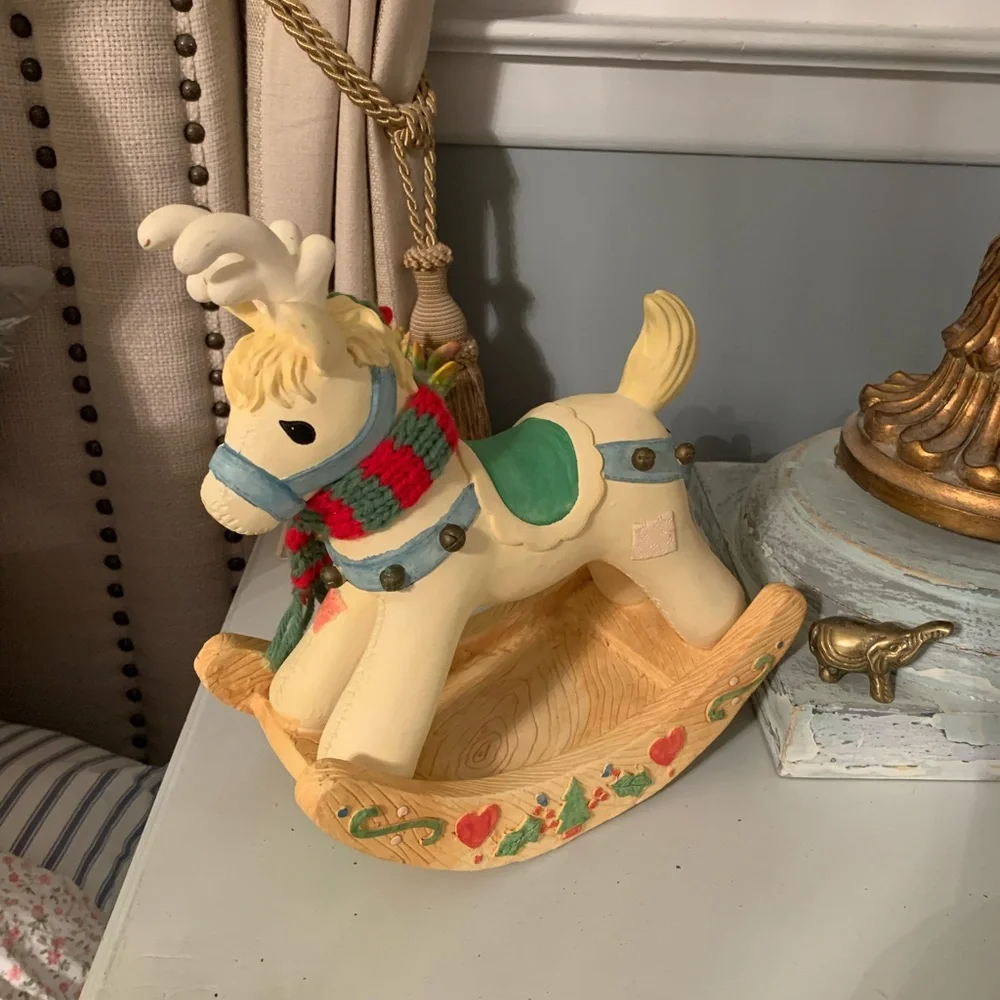 Vintage Cherished Teddies Rocking Horse
